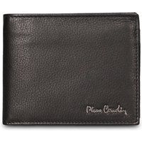 Klassisches Leder-Bifold-Portemonnaie mit Druckknopf