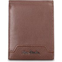 Klassisches Leder-Bifold-Portemonnaie mit Druckknopf