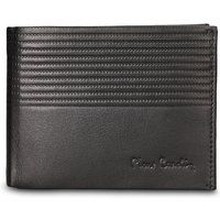 Klassisches Leder-Bifold-Portemonnaie mit Druckknopf