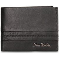 Klassisches Leder-Bifold-Portemonnaie mit Druckknopf