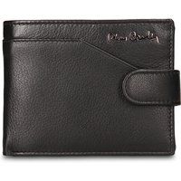 Klassisches Leder-Bifold-Portemonnaie mit Druckknopf