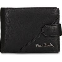 Klassisches Leder-Bifold-Portemonnaie mit Druckknopf