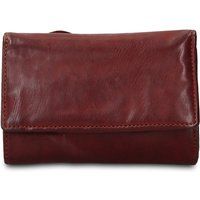 Leder-Brieftasche mit Reißverschluss