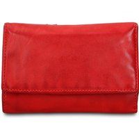 Leder-Brieftasche mit Reißverschluss
