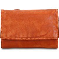 Leder-Brieftasche mit Reißverschluss