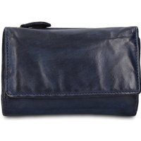 Leder-Brieftasche mit Reißverschluss