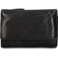 Leder-Brieftasche mit Reißverschluss
