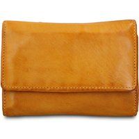 Leder-Brieftasche mit Reißverschluss