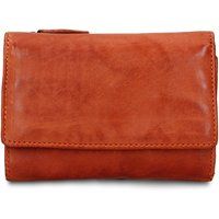 Leder-Brieftasche mit Reißverschluss