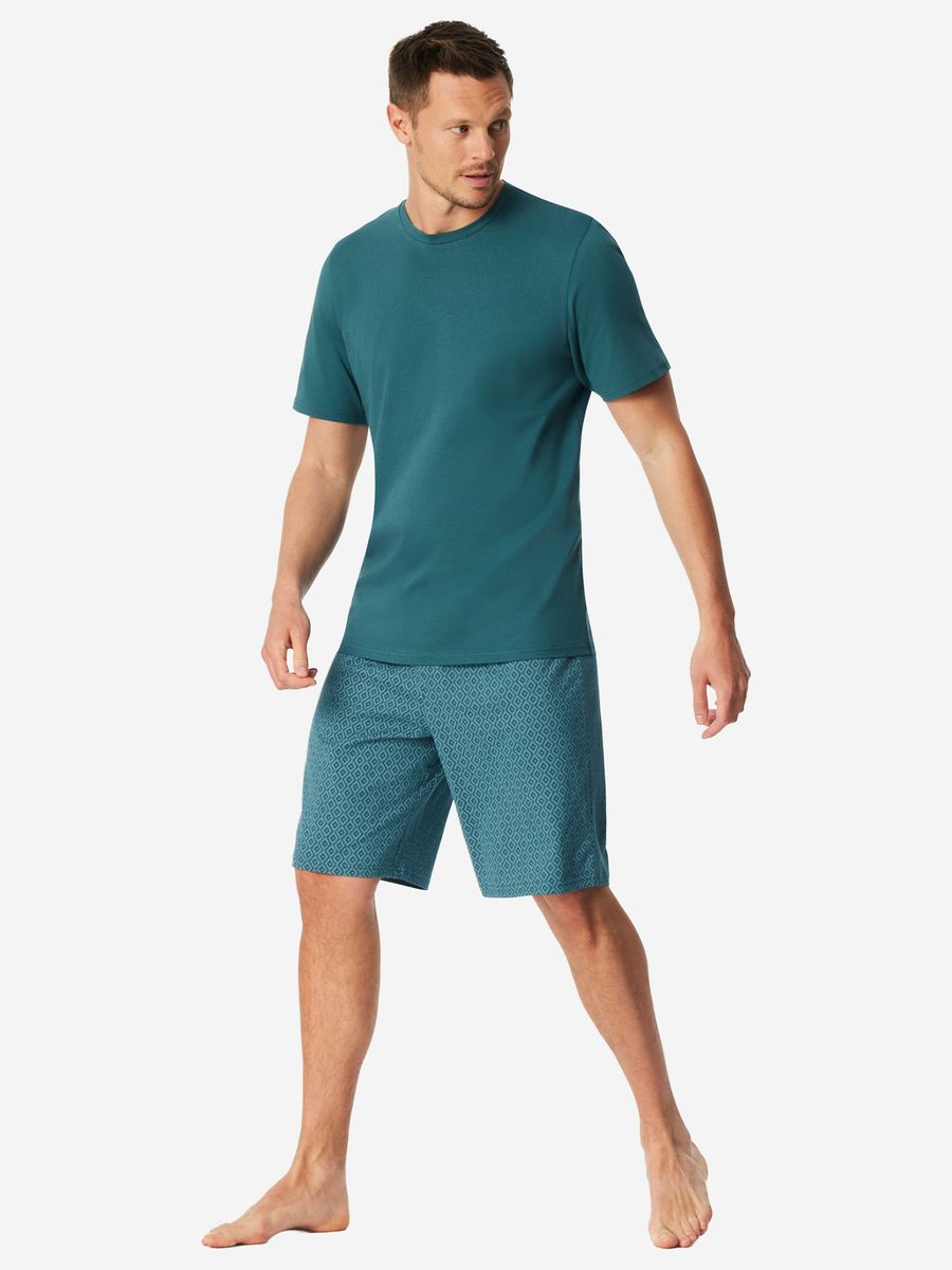 Herren Schlafanzug Kurz Casual Essentials