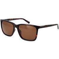 Timberland Braune Plastiksonnenbrille