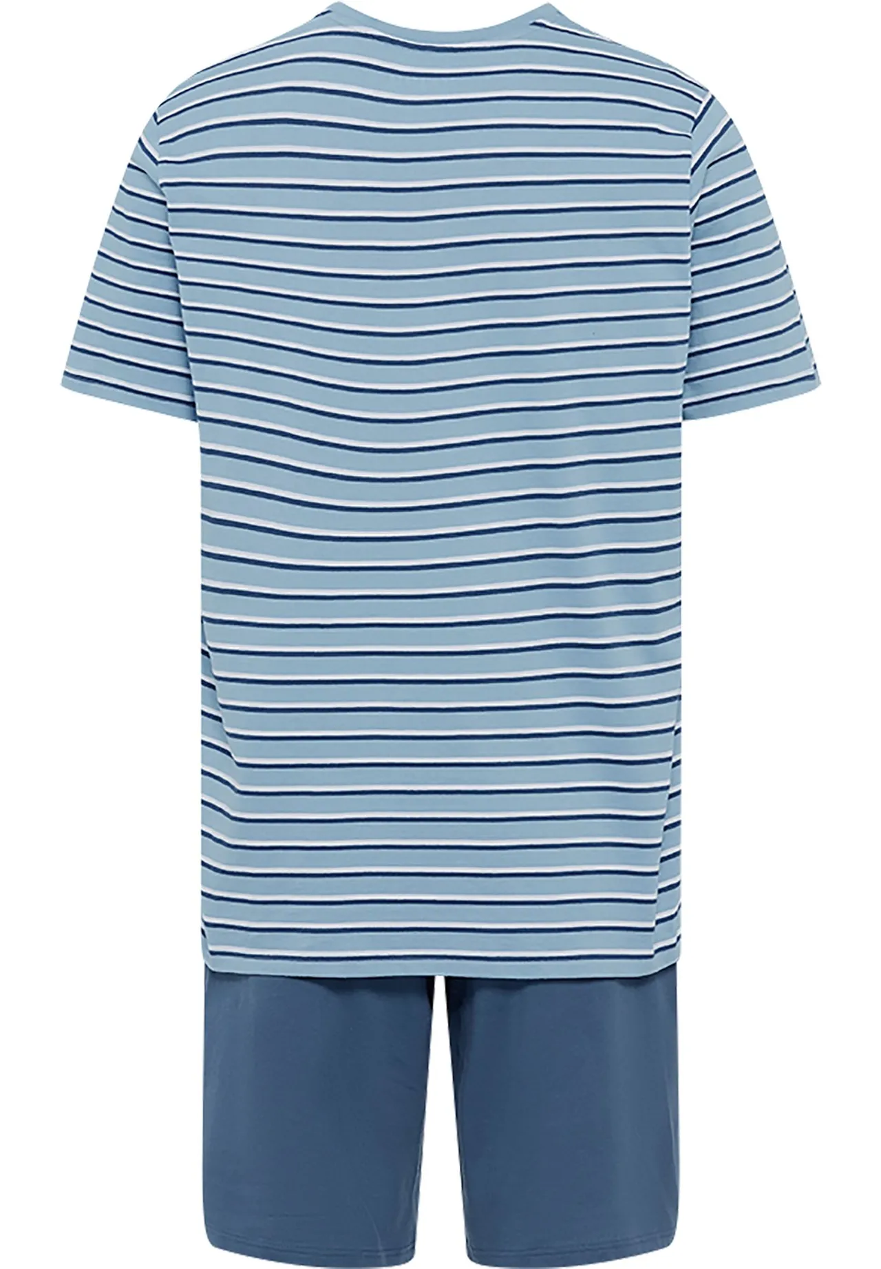 Kurzer blauer Herren Schlafanzug