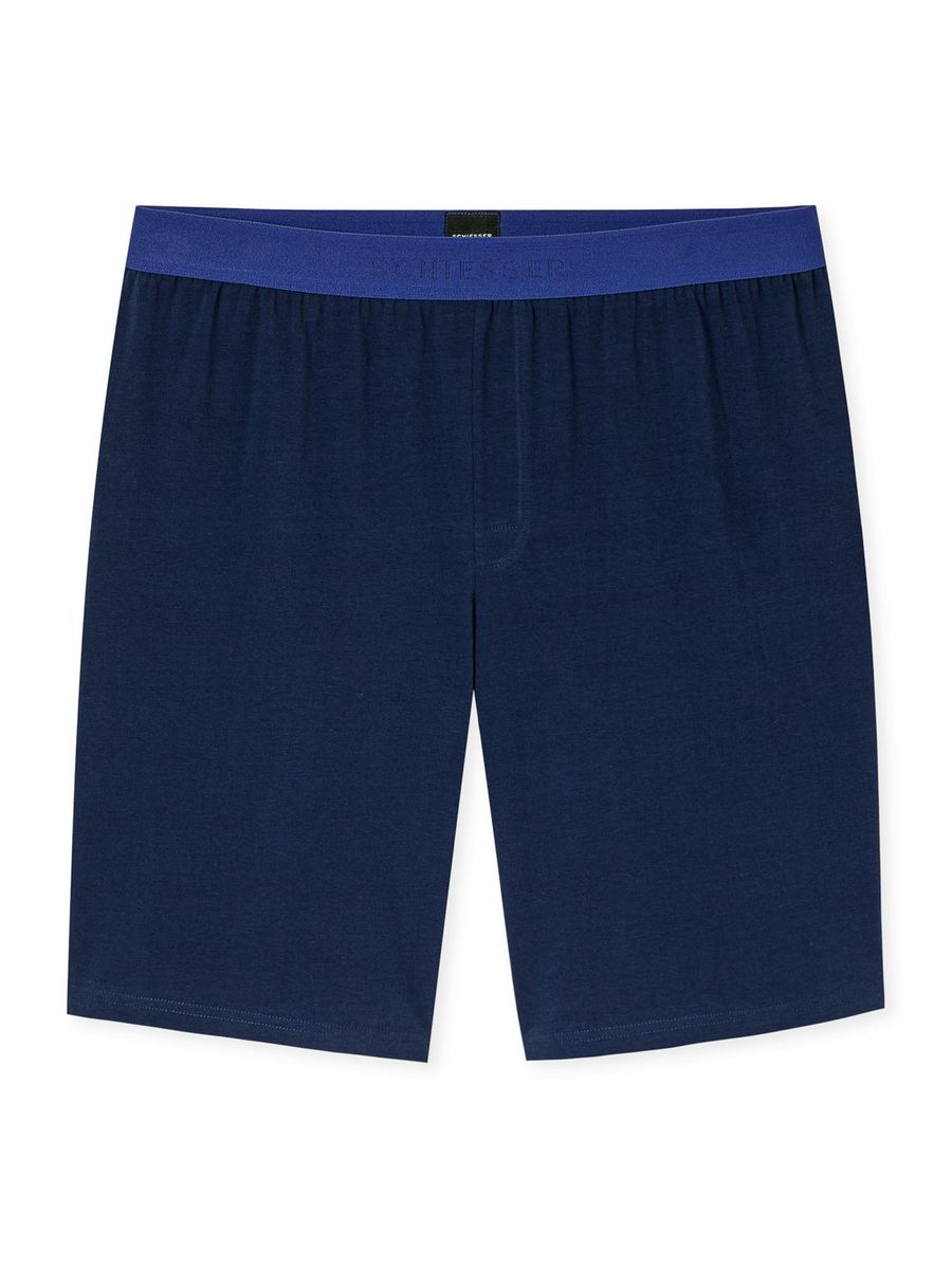 Kurzer blauer Herren Schlafanzug
