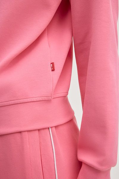 Joop Jeans Tito pink Baumwollmischung Kapuzen-Sweatshirtjacke unisex