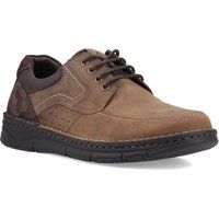 Hush Puppies Franklin Schnür-Leder-Halbschuhe für Herren in Tan