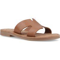 Hush Puppies Azalea Leder Damen Sandalen in Tan