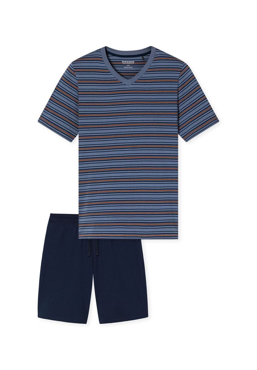 Herren Schlafanzug Set mit Streifen