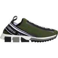 Grüner Logo Low-Top Slipper Sneaker