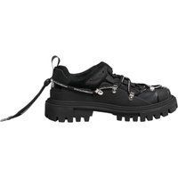 Schwarze Low-Top Trekking Sneaker Schuhe