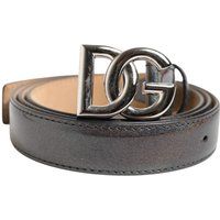 Metallic Ledergürtel mit DG-Schnalle