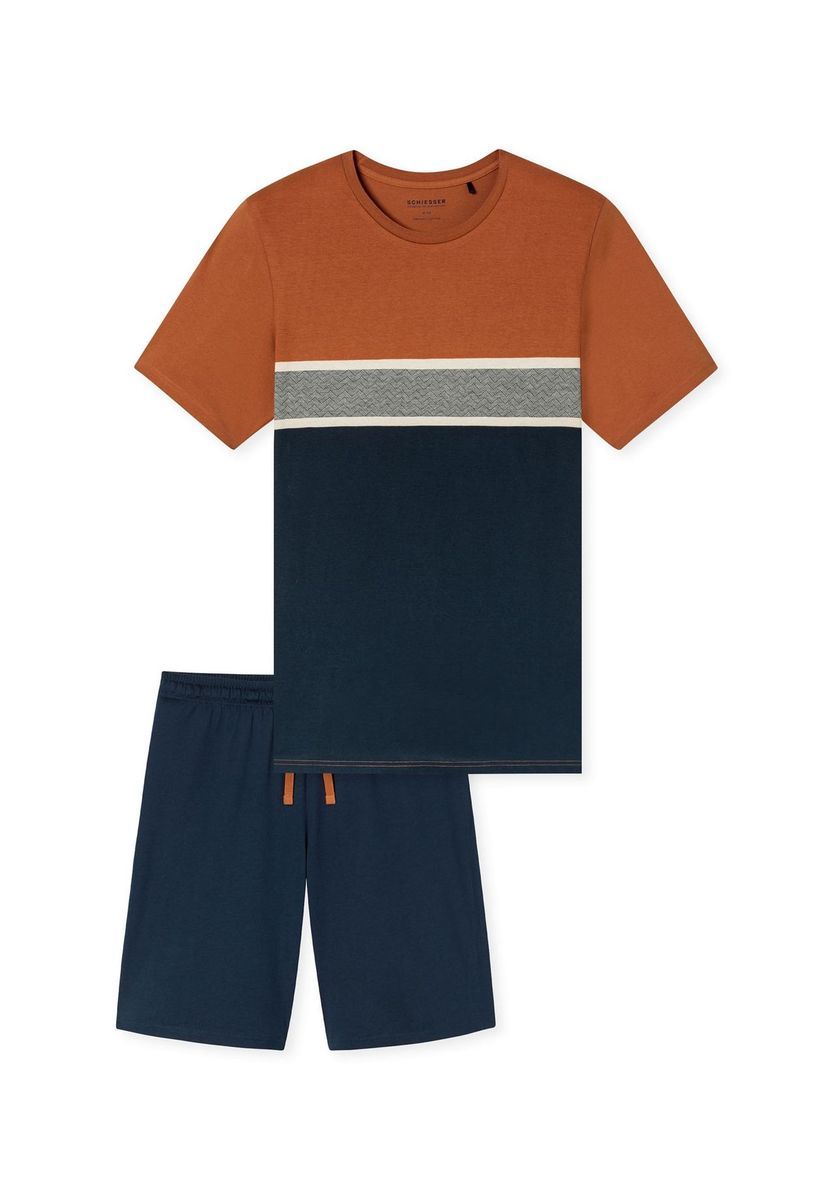 Herren Kurzarm-Schlafanzug Set