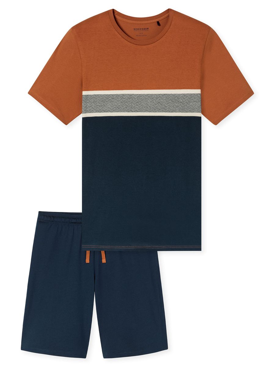Herren Kurzarm-Schlafanzug Set