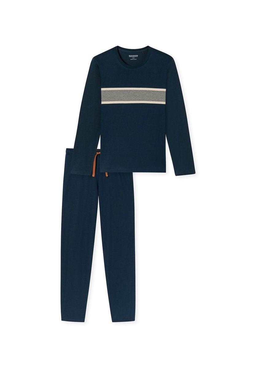 Herren Langarm Schlafanzug Set