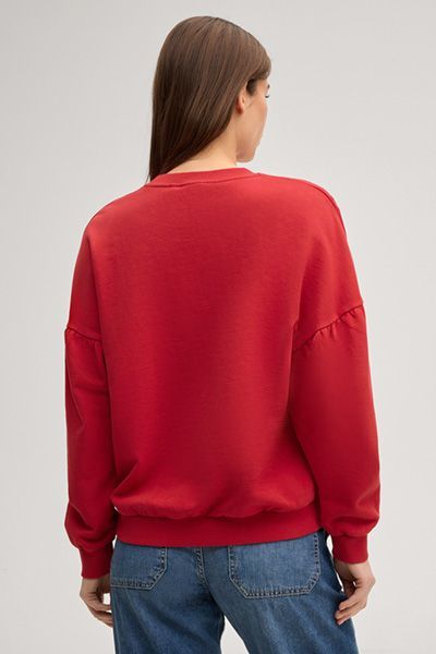 Joop! Jeans Tian Rotes Aloha Logo Besticktes Baumwoll-Sweatshirt