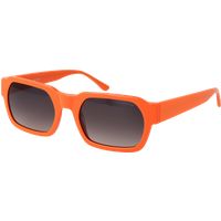 Auffällige Orange Rechteckige Sonnenbrille