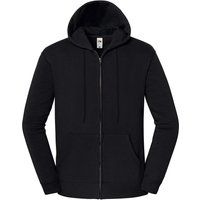 Klassischer Kapuzenpullover mit Reißverschluss und Kordelzug