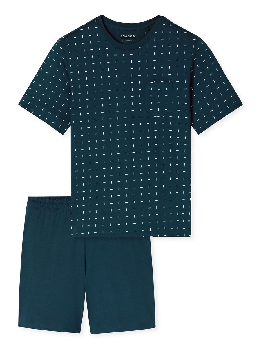 Herren Kurzarm Schlafanzug Set