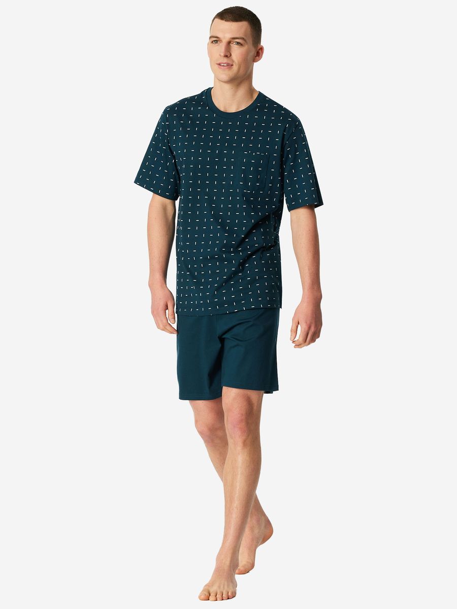 Herren Kurzarm Schlafanzug Set