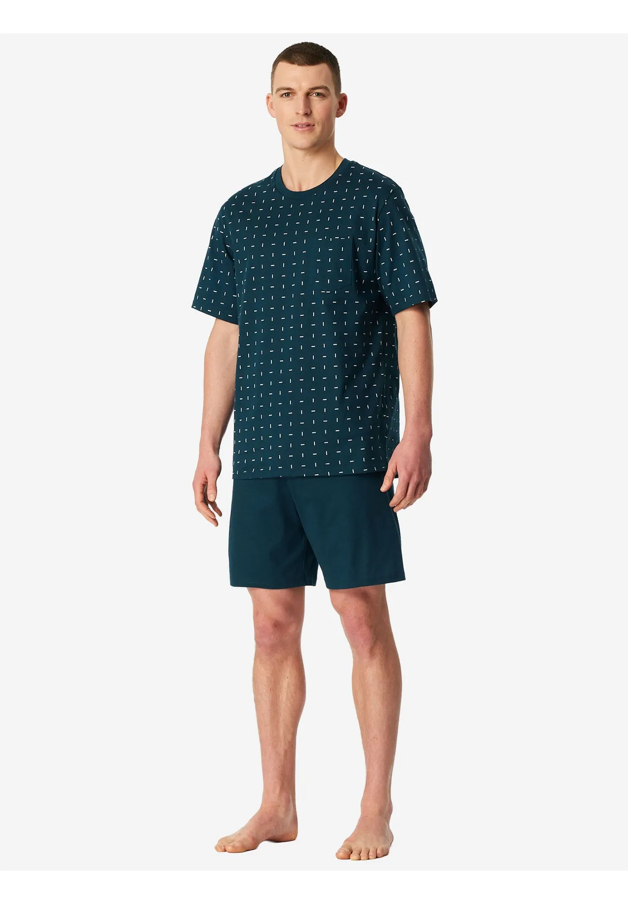 Herren Kurzarm Schlafanzug Set