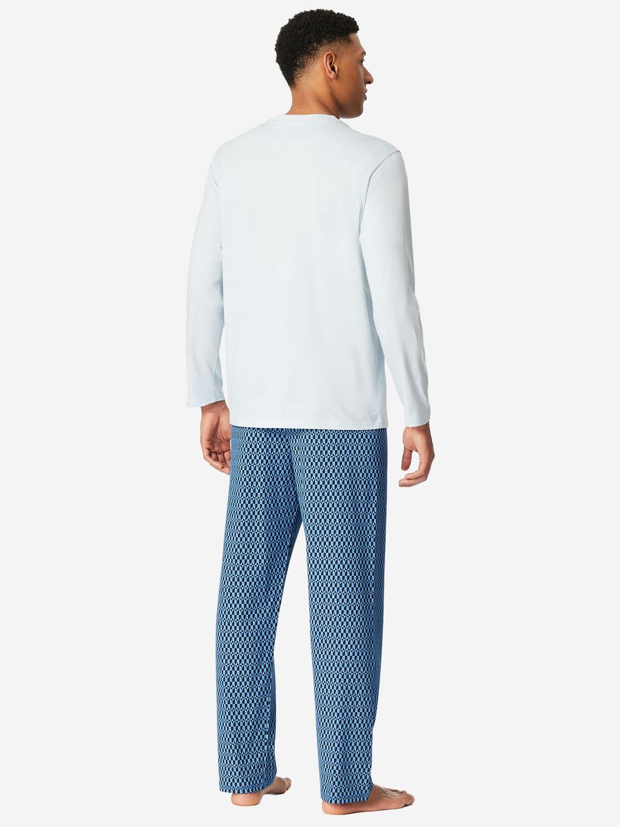 Bequemes Langarm-Pyjama-Set
