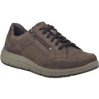 Lässiger Schnürschuh aus Leder mit Reißverschluss