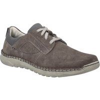 Herren-Schnürhalbschuh aus grauem Wildleder