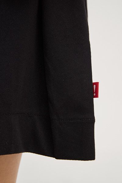 Joop! Jeans Tadena Schwarzes Polokleid mit Plisseerock