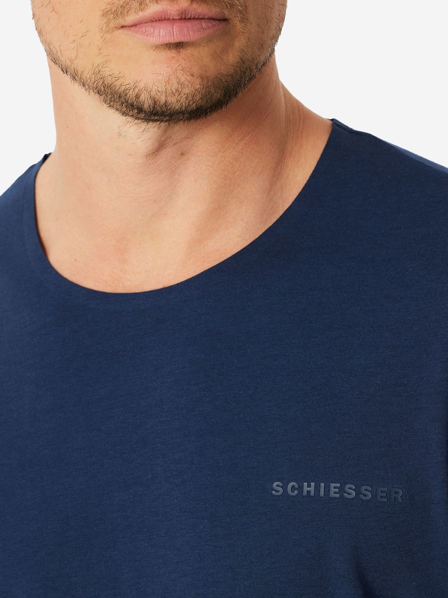 SCHIESSER Schlafanzug, kurz, für Herren, blau, 50