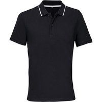 Piqué-Poloshirt mit Kontrastbesatz