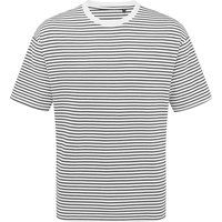 Gestreiftes Schwergewichts-Unisex-T-Shirt