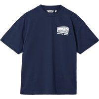 Marineblaues T-Shirt mit Grafikdruck und Relaxed-Schnitt