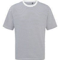 Übergroßes gestreiftes Unisex-T-Shirt