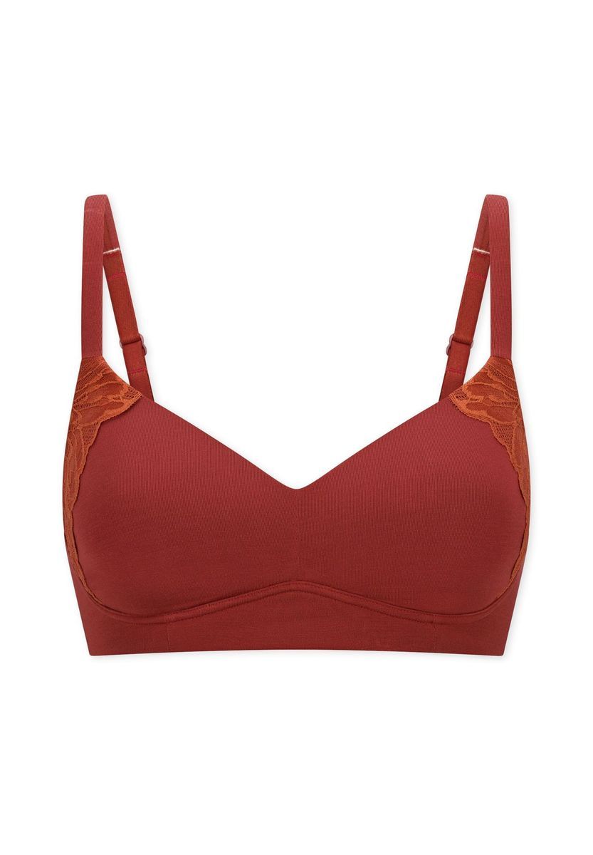 Nahtloser Komfort-BH mit Spitzendetails