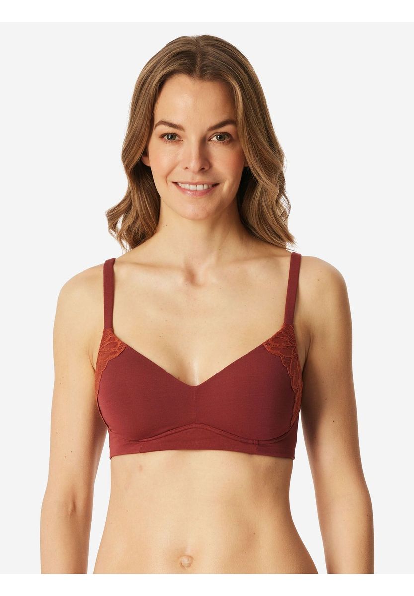 Nahtloser Komfort-BH mit Spitzendetails
