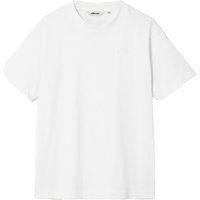 Klassisches weißes T-Shirt mit Rundhalsausschnitt