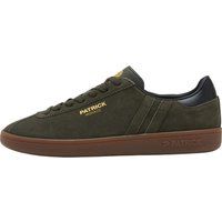 Olivfarbener Wildleder-Sneaker Monaco