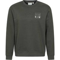 Herren Sweatshirt mit Grafikprint und Rundhalsausschnitt