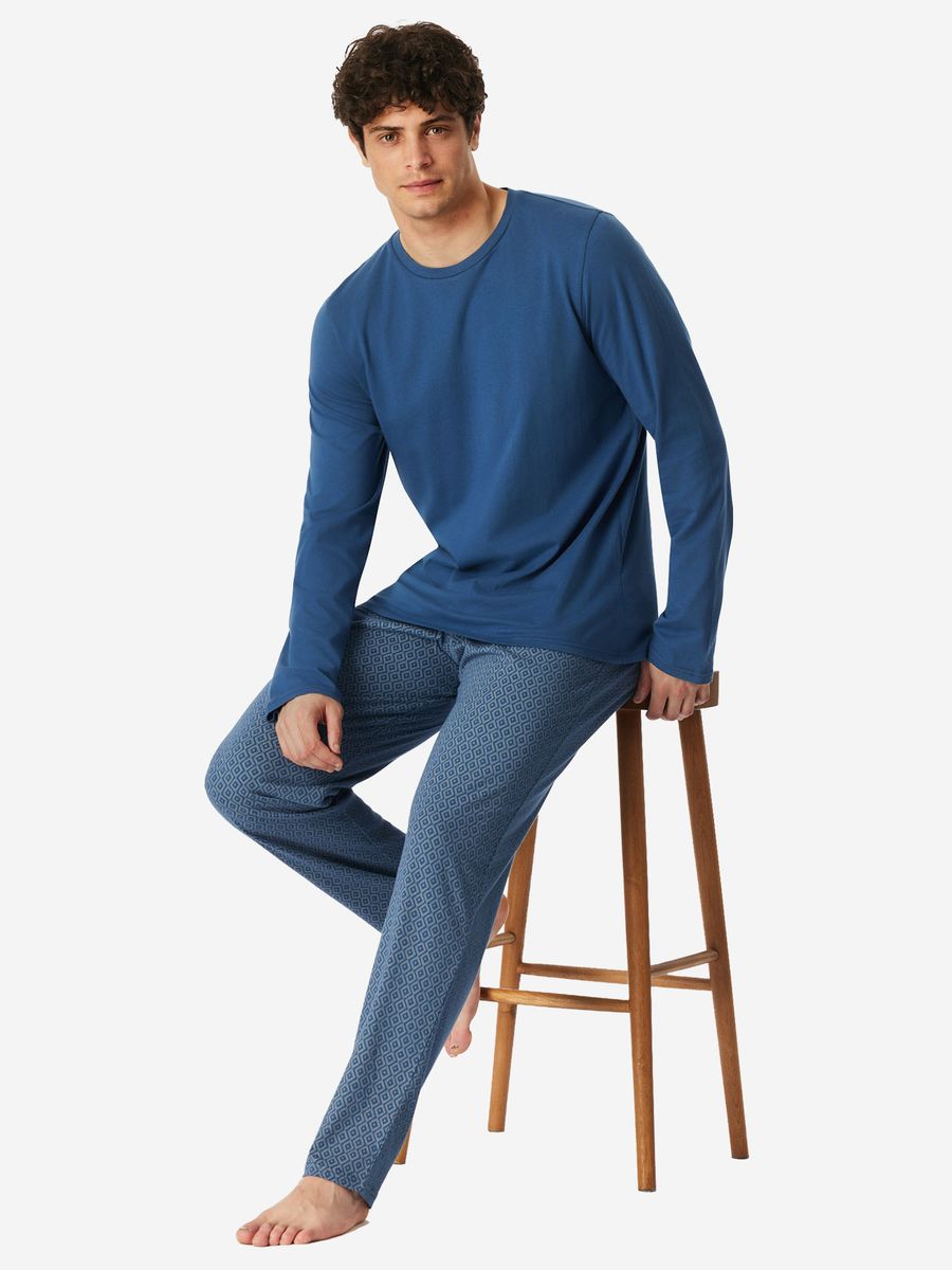 Herren Langarm Schlafanzug Set