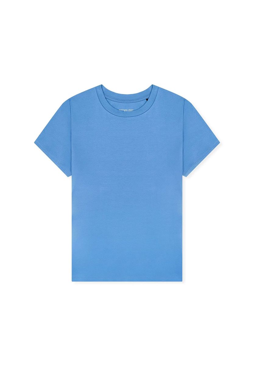 Locker Geschnittenes Lounge-Shirt mit Rundhalsausschnitt