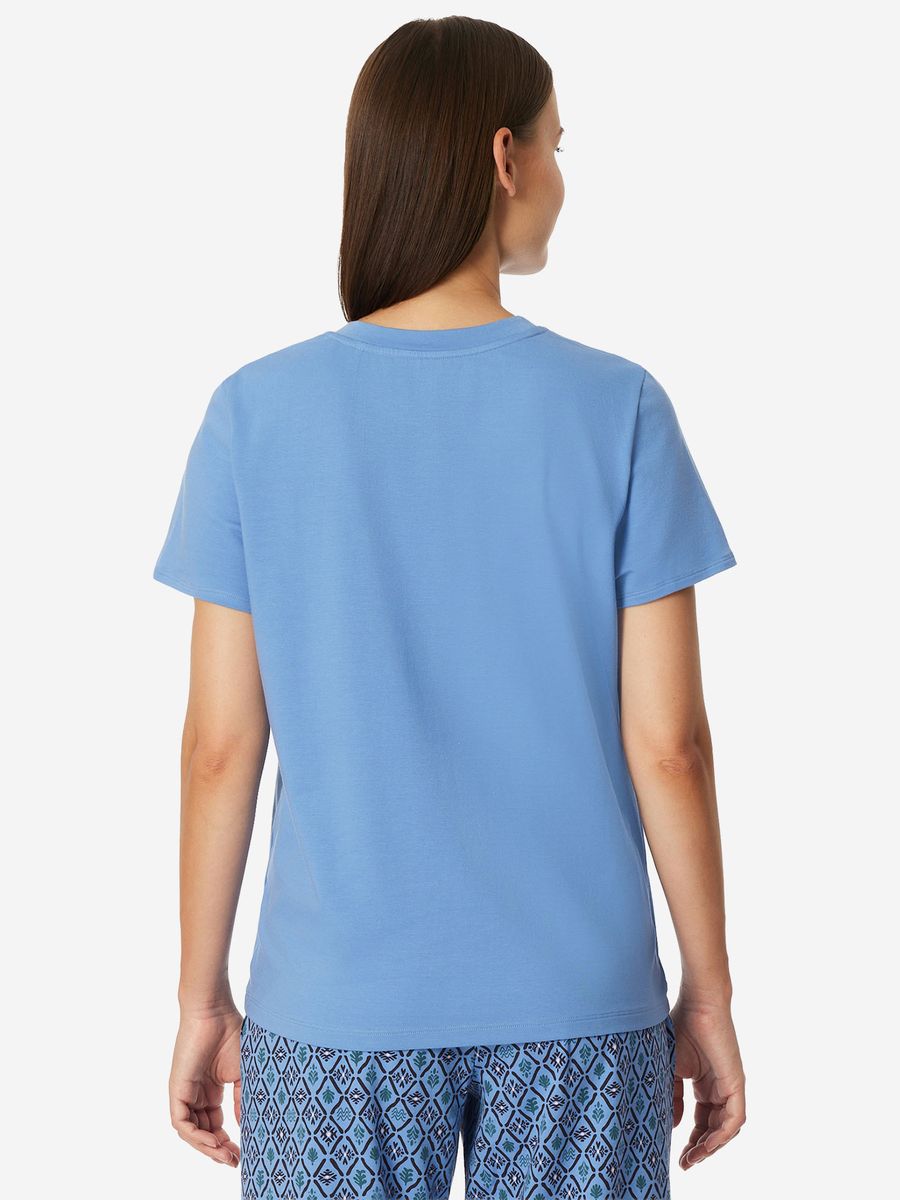 Locker Geschnittenes Lounge-Shirt mit Rundhalsausschnitt